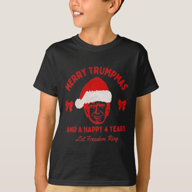 Camiseta Feliz Trumpmas Santa Trump Navidades Pajamas diver (Anverso)