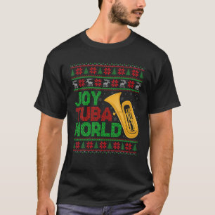 Camiseta Feliz Tuba World Music Lover Xmas Tuba Feo Christi