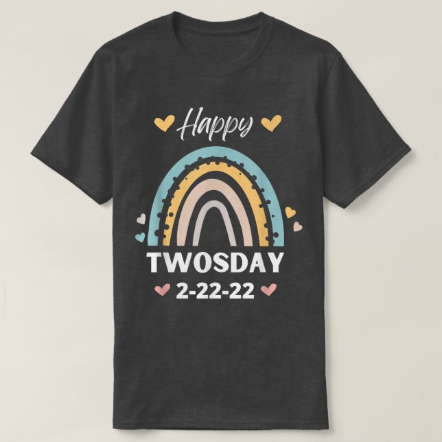 Camiseta Feliz TwosDay 22222 (Diseño del anverso)
