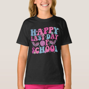 Camiseta Feliz último día de baile de disco retro genial de