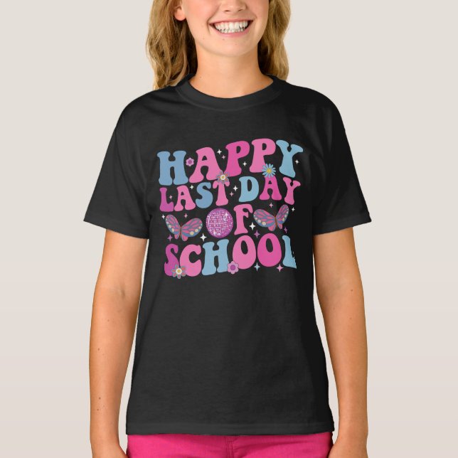 Camiseta Feliz último día de baile de disco retro genial de (Anverso)
