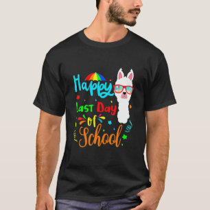 Camiseta Feliz último día de clase Cute Alpaca Llama Wear G