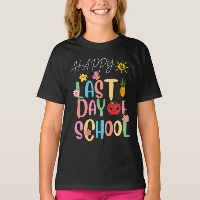 Camiseta Feliz último día de clases (Anverso)