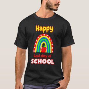 Camiseta Feliz último día de clases de profesores de Apple 