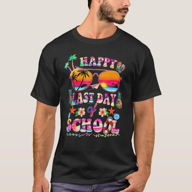 Camiseta Feliz último día de clases de profesores de camise (Anverso)