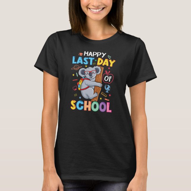 Camiseta Feliz último día de clases, un lindo koala (Anverso)