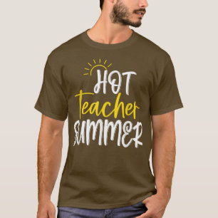 Camiseta Feliz último día de clasesHot Teacher Summer