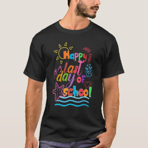 Camiseta Feliz Último Día De Colegio Hola Escultor De Veran