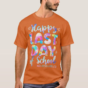 Camiseta Feliz Último Día De Conductor De Autobuses Escolar