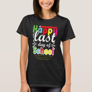 Camiseta Feliz Último Día De Costume Escolar Preescolar Pro