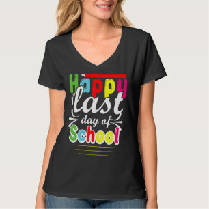 Camiseta Feliz Último Día De Costume Escolar Preescolar Pro