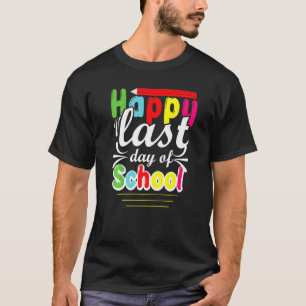Camiseta Feliz Último Día De Costume Escolar Preescolar Pro
