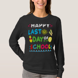 Camiseta Feliz Último Día De Enseñanza En La Plaza De Maest