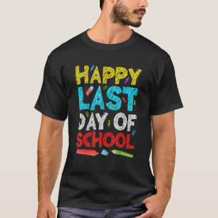 Camiseta Feliz Último Día De Enseñanza En Verano