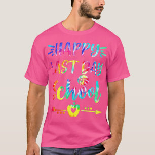 Camiseta Feliz último día de escuela a estudiantes y profes