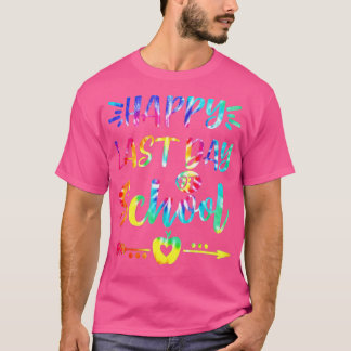 Camiseta Feliz último día de escuela a estudiantes y profes