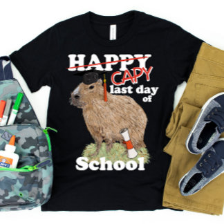 Camiseta Feliz último día de escuela graduación de carpinch