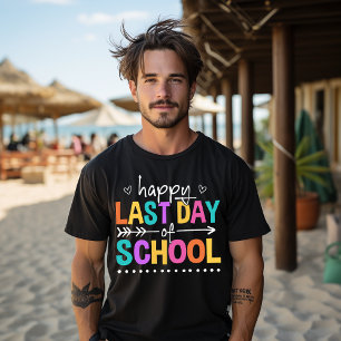 Camiseta Feliz Último Día De Escuela Hola Verano 