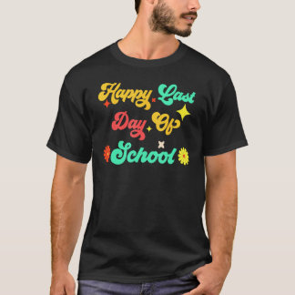 Camiseta Feliz último día de escuela Hola verano Estudiante