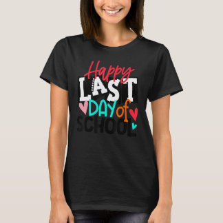 Camiseta Feliz último día de escuela Hola verano Profesor