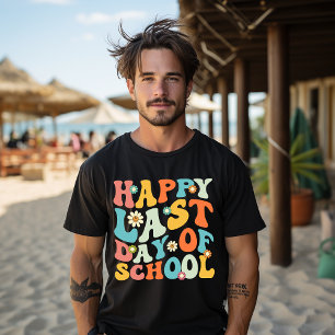 Camiseta Feliz último día de escuela Verano Profesor Estudi