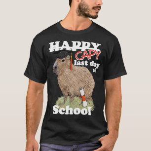 Camiseta Feliz último día de graduación de Capibara en la e