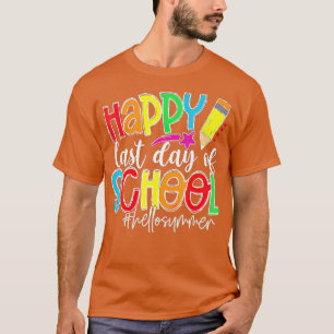 Camiseta Feliz Último Día De Graduación De Niños Maestros L