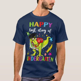 Camiseta Feliz Último Día De Graduación De Niños Trex Din