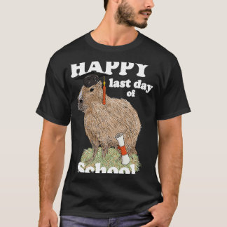 Camiseta Feliz último día de graduación escolar Capybara Gr