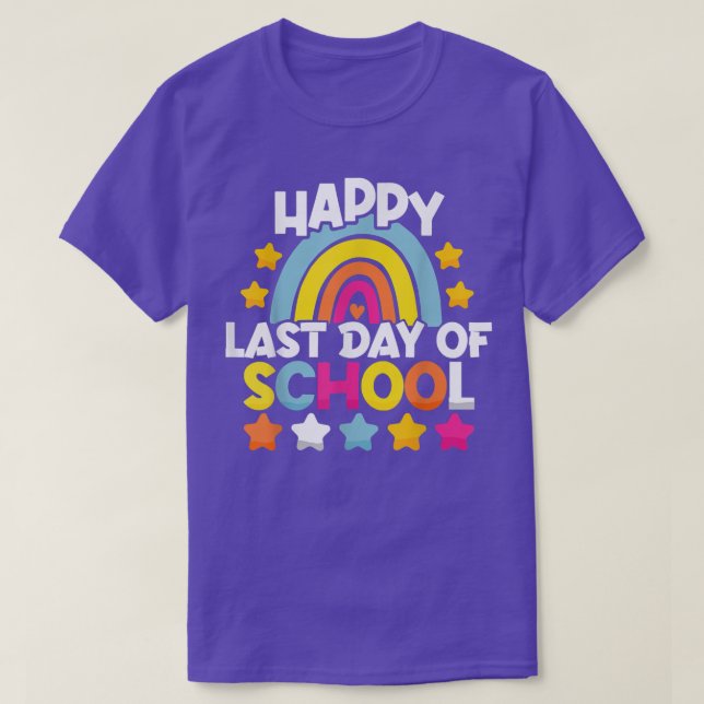 Camiseta Feliz último día de graduación escolar de docentes (Diseño del anverso)