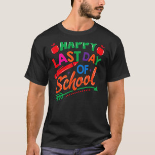 Camiseta Feliz Último Día De Graduación Escolar De Estudian