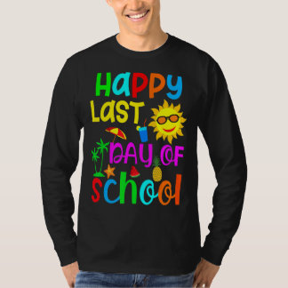 Camiseta Feliz Último Día De Graduación Escolar De Estudian