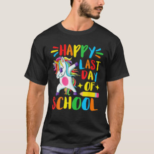 Camiseta Feliz Último Día De Graduación Escolar De Estudian