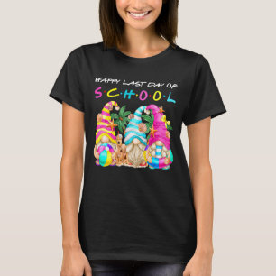 Camiseta Feliz Último Día De Graduación Escolar De Estudian