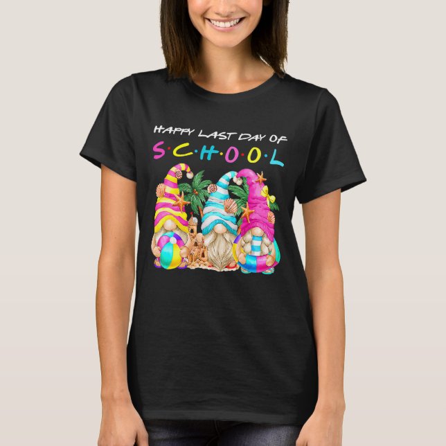 Camiseta Feliz Último Día De Graduación Escolar De Estudian (Anverso)