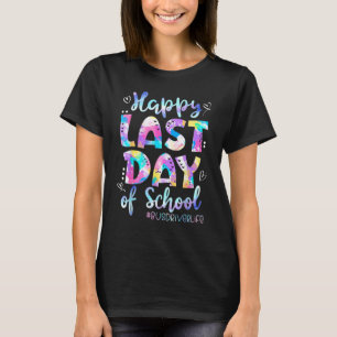 Camiseta Feliz Último Día De Graduación Escolar De Estudian