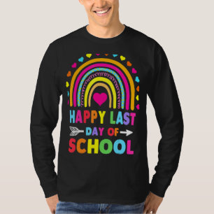 Camiseta Feliz Último Día De Graduación Escolar De Estudian