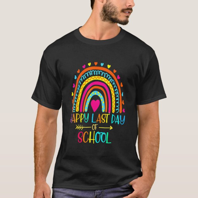 Camiseta Feliz Último Día De Graduación Escolar De Estudian (Anverso)