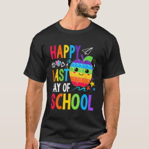 Camiseta Feliz Último Día De Graduación Escolar De Estudian