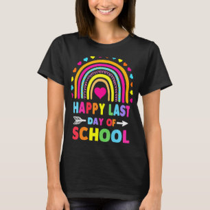 Camiseta Feliz Último Día De Graduación Escolar De Estudian