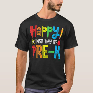 Camiseta Feliz Último Día De Graduación Escolar De Estudian