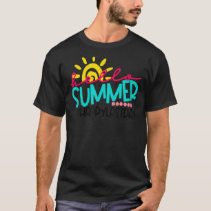 Camiseta Feliz Último Día De Graduación Escolar De Estudian