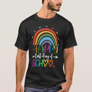 Camiseta Feliz Último Día De Graduación Escolar De Estudian