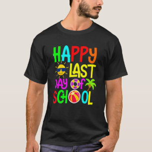 Camiseta Feliz Último Día De Graduación Escolar De Estudian
