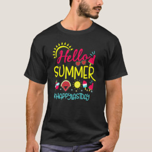 Camiseta Feliz Último Día De Graduación Escolar De Estudian