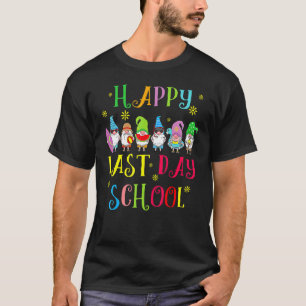 Camiseta Feliz Último Día De Graduación Escolar De Estudian