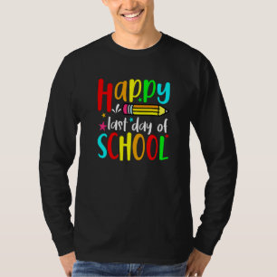 Camiseta Feliz Último Día De Graduación Escolar De Estudian