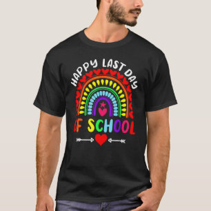 Camiseta Feliz Último Día De Graduación Escolar De Estudian
