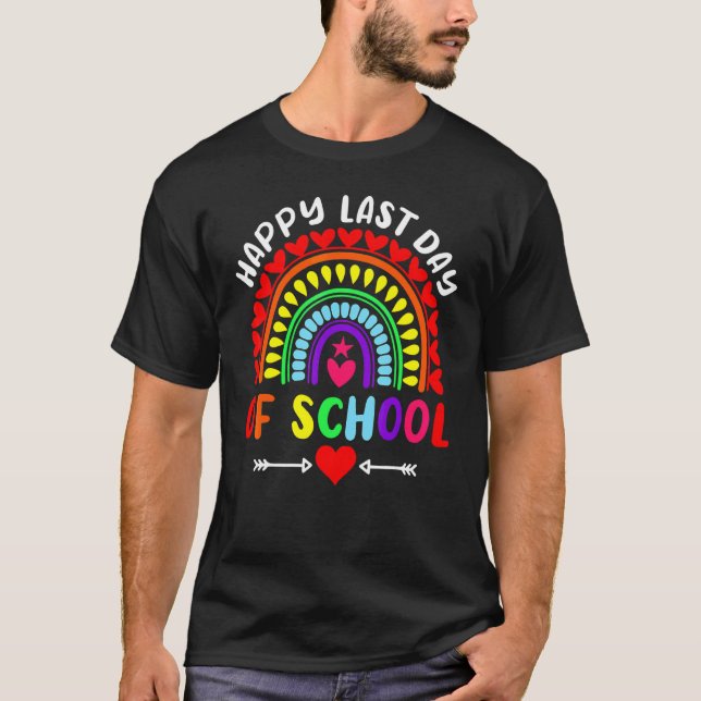 Camiseta Feliz Último Día De Graduación Escolar De Estudian (Anverso)