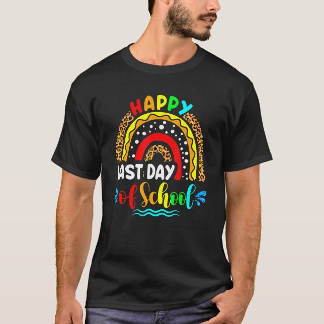 Camiseta Feliz Último Día De Graduación Escolar De Estudian (Anverso)